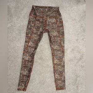 High-Waisted Leopard Print Leggings | Size M